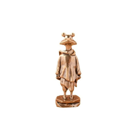 Statuetta Rana Zen | Scultura in Rame Patinato | Idea Regalo