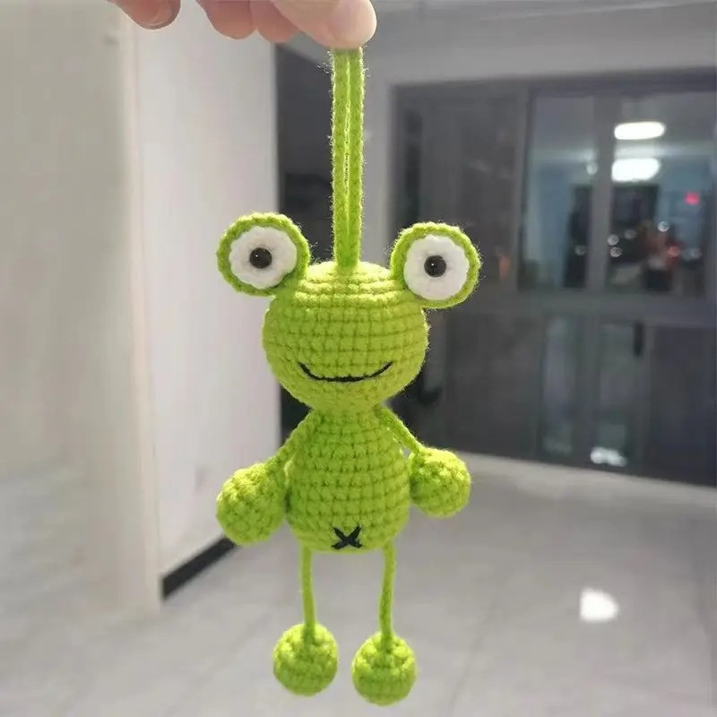 Pendente Rana Uncinetto | Fatto a Mano | Deco Auto Specchietto