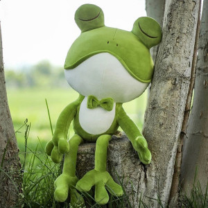 Peluche Rana Gentiluomo | Morbida & Elegante | Idea Regalo