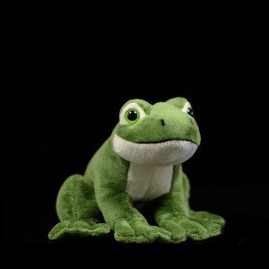 Peluche Rana Curiosa | Realistico & Morbido | Compagno Tenero