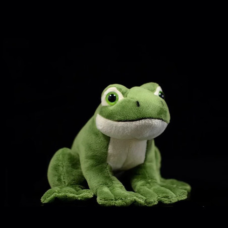 Peluche Rana Curiosa | Realistico & Morbido | Compagno Tenero