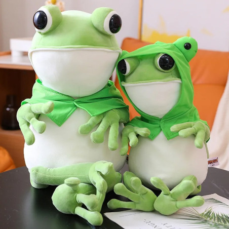 Peluche Rana Gigante | Pupazzo Morbido | 2 Misure a Scelta