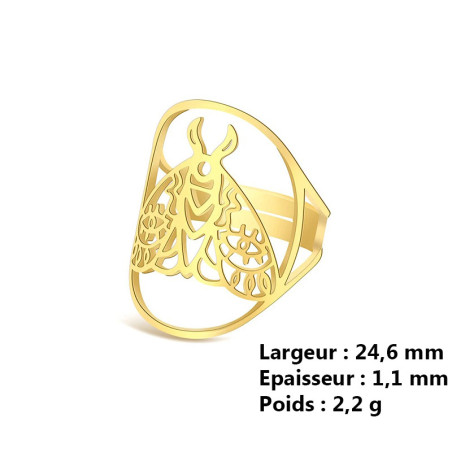 Anello Farfalla Dorato o Argentato | Scintilla di Polline