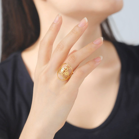 Anello Farfalla Dorato o Argentato | Scintilla di Polline