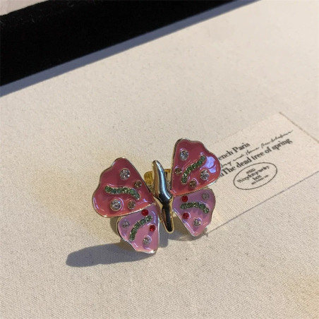 Anello Farfalla Rosa – Gioiello Scintillante e Poetico | 1001Api