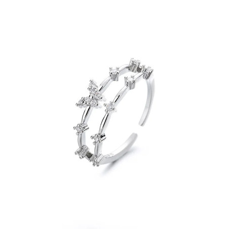 Anello Farfalla Scintilla Luminosa – Argento o Oro | 1001ABEILLES
