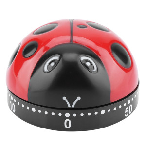 Timer Coccinella Rosso – Contaminuti Meccanico da 60 Minuti