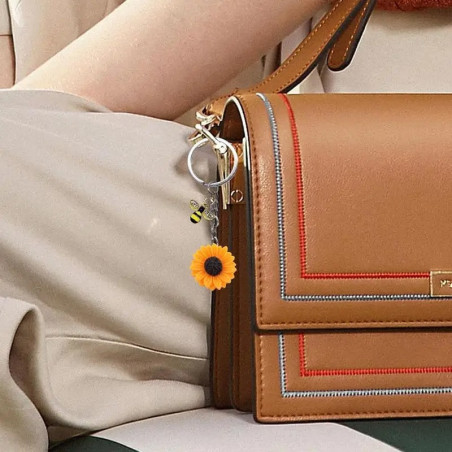 Portachiavi Ape e Girasole | Idea Regalo Originale Donna