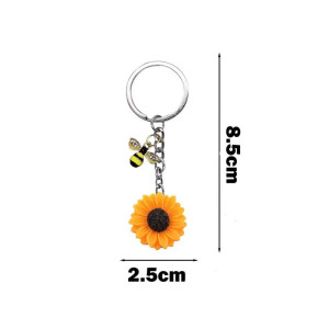Portachiavi Ape e Girasole | Idea Regalo Originale Donna
