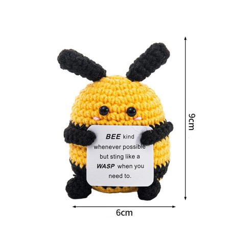 Peluche Ape Fatto a Mano "Bee Kind" – Idea Regalo Originale