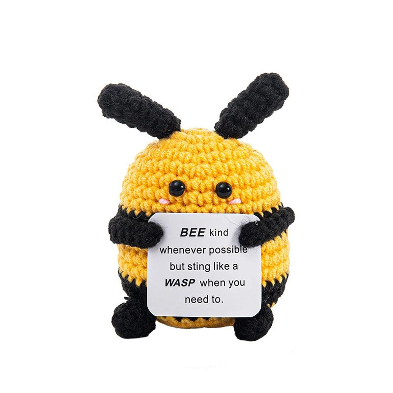 Peluche Ape Fatto a Mano "Bee Kind" – Idea Regalo Originale