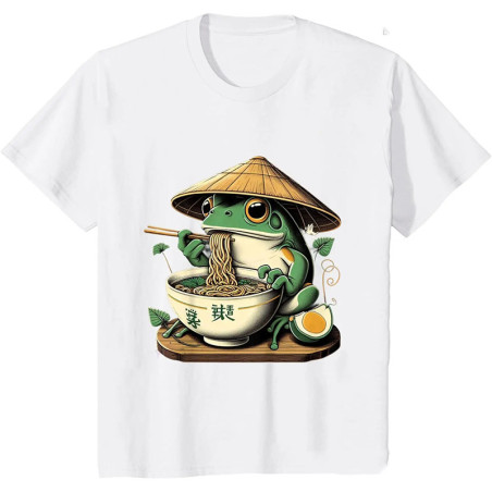 T-shirt Rana Ramen Zen | Maglietta Divertente e Originale