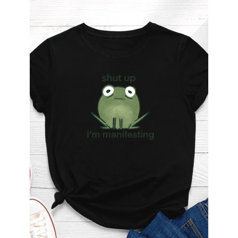 T-shirt Rana "I'm Manifesting" | Umorismo & Vibrazioni Positive