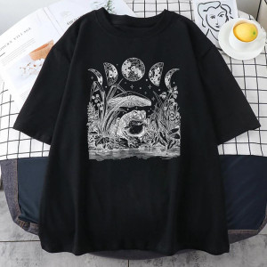 T-shirt Rana Mistica Chiaro di Luna – Stampa Natura – 12 Colori