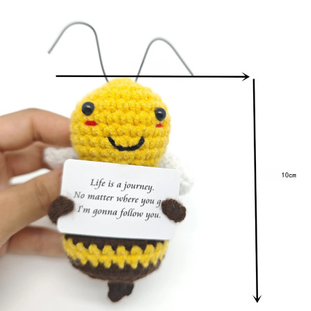 Ape Uncinetto con Messaggio "Life is a Journey" – Idea Regalo
