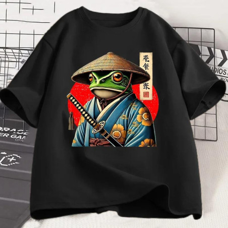 T-shirt Rana Samurai – Guerriera Fiorita & Stile Katana