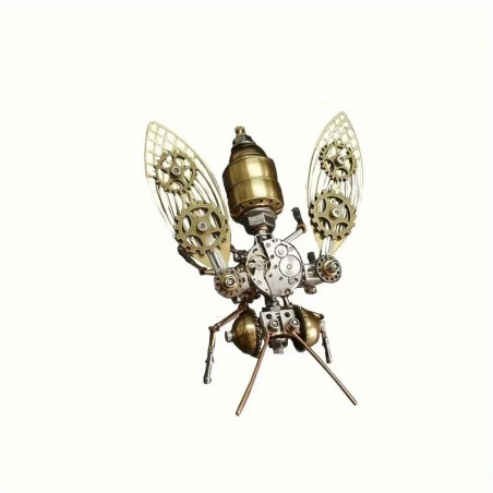 Puzzle 3D Ape Steampunk da Montare – Scultura in Ottone