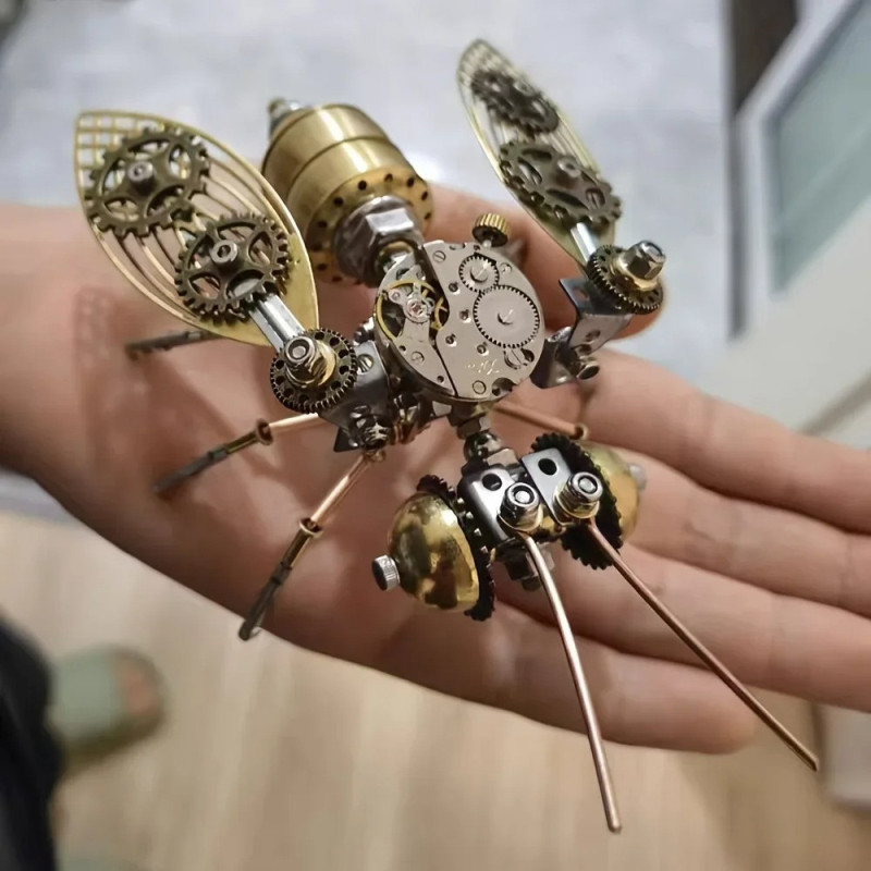 Puzzle 3D Ape Steampunk da Montare – Scultura in Ottone