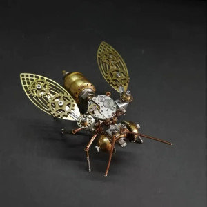 Puzzle 3D Ape Steampunk da Montare – Scultura in Ottone