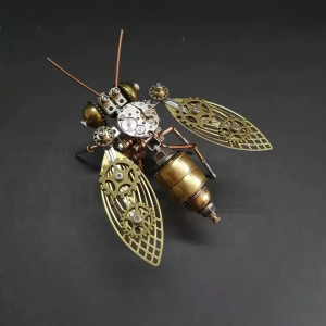 Puzzle 3D Ape Steampunk da Montare – Scultura in Ottone