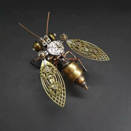 Puzzle 3D Ape Steampunk da Montare – Scultura in Ottone
