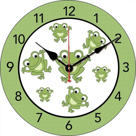 Orologio da Parete Rana | Idea Regalo Divertente per Bambini