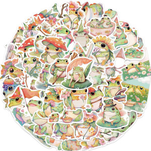 Adesivi Rana Pastello | Set 50 Sticker Stile Acquerello Kawaii