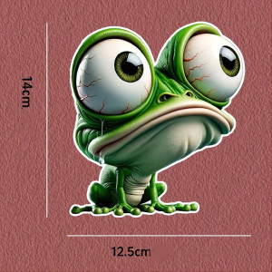 Adesivo Rana Turbo | Sticker Divertente & Originale 14x12.5 cm