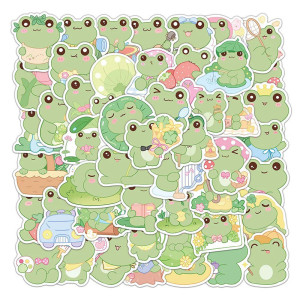Adesivi Rana Kawaii | Set da 50 Sticker Zen & Carini