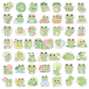 Adesivi Rana Kawaii | Set da 50 Sticker Zen & Carini
