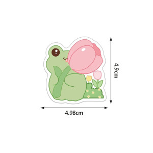 Adesivi Rana Kawaii | Set da 50 Sticker Zen & Carini