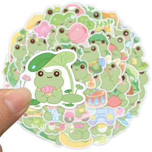 Adesivi Rana Kawaii | Set da 50 Sticker Zen & Carini