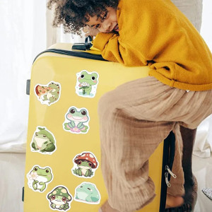 Adesivi Rana Cartoon | Set da 46 Sticker Carini e Impermeabili
