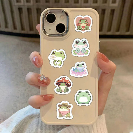 Rotolo 500 Adesivi Rana Kawaii | Idea Regalo Originale