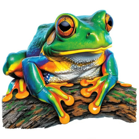 Adesivo Rana Tropicale – Sticker Realistico Arcobaleno – 5 Misure