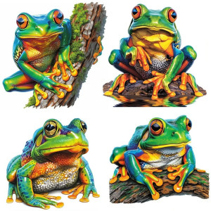 Adesivo Rana Tropicale – Sticker Realistico Arcobaleno – 5 Misure