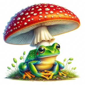 Sticker Rana Folletto del Bosco – Deco Foresta Magica – 5 misure