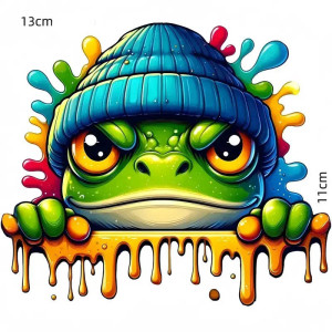 Adesivo Rana Street Style – Sticker Urban Divertente 13x11 cm