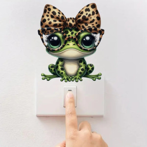 Adesivo Rana Leopardata Glam – Sticker Originale (5 misure)