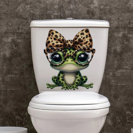 Adesivo Rana Leopardata Glam – Sticker Originale (5 misure)