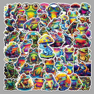 Adesivi Rana Splash Neon – Set Sticker Colorati (10 o 50 pz)