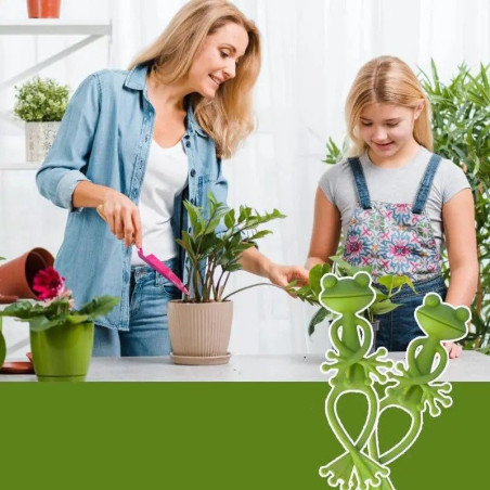 Tutore per Piante Rana (x4) - Idea Regalo Originale e Divertente