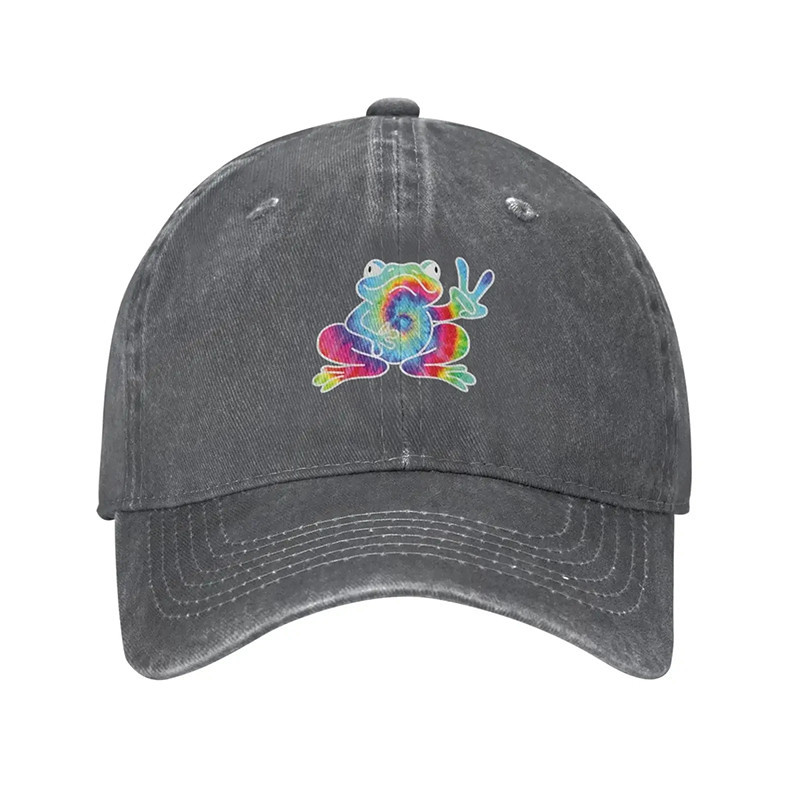 Cappellino Rana Peace & Rainbow Vibe – Tie-Dye Hippie 🌈