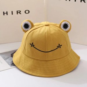 Cappello Bob Rana Sorridente – Cotone, Divertente, 6 Colori