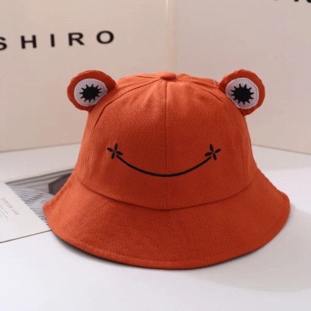 Cappello Bob Rana Sorridente – Cotone, Divertente, 6 Colori