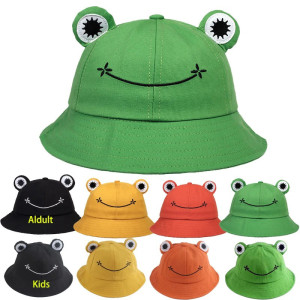 Cappello Bob Rana Sorridente – Cotone, Divertente, 6 Colori