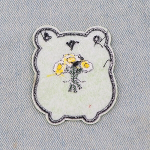 Patch Rana Innamorata Termoadesiva con Fiori | Idea Regalo