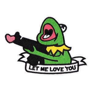 Patch Rana Divertente "Let Me Love You!" – Toppa Termoadesiva