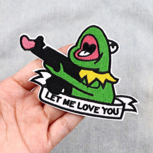 Patch Rana Divertente "Let Me Love You!" – Toppa Termoadesiva