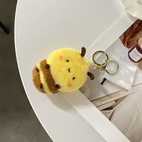 Portachiavi Ape Palla di Miele | Accessorio Morbido e Carino
